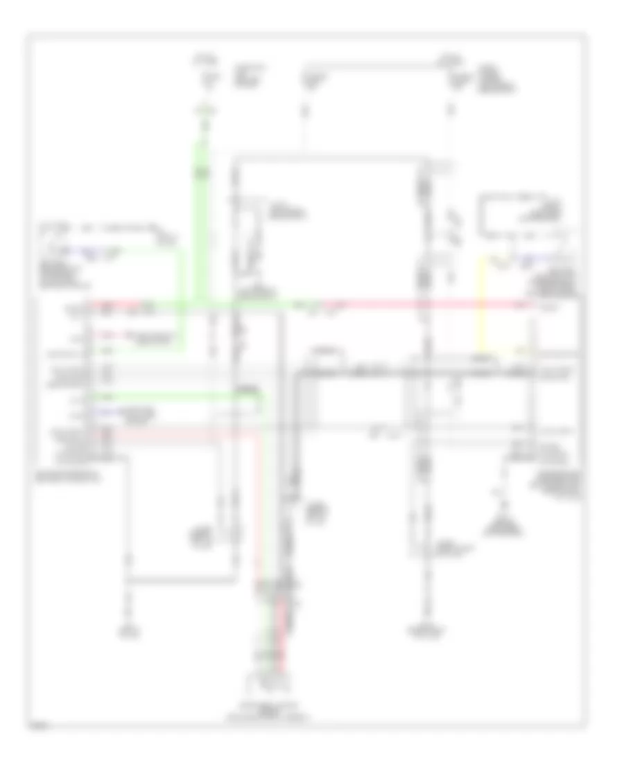 Passive Restraints Wiring Diagram for Infiniti JX35 2013