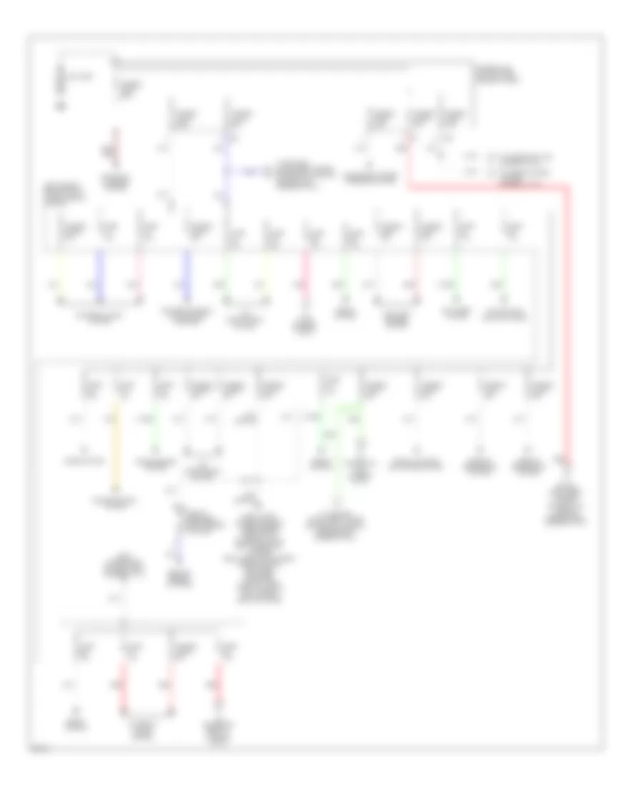 Power Distribution Wiring Diagram 1 of 4 for Infiniti JX35 2013