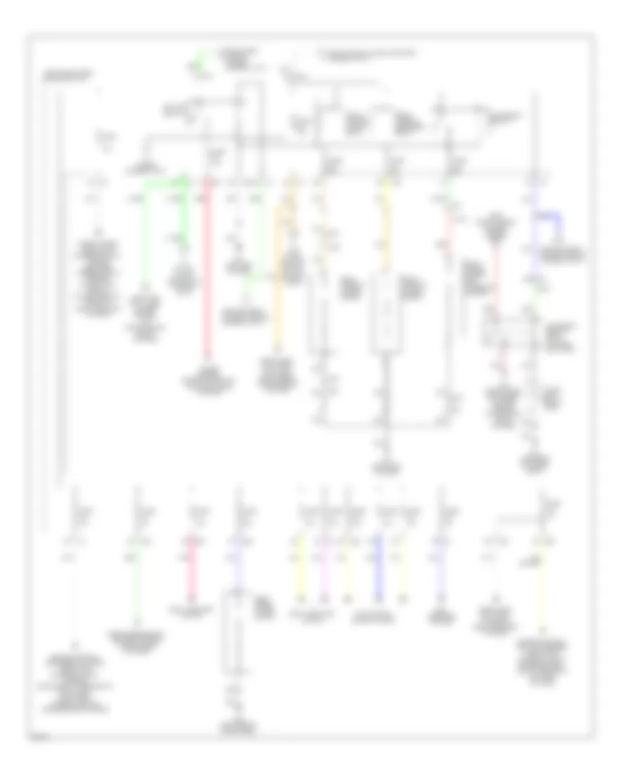 Power Distribution Wiring Diagram (2 of 4) for Infiniti JX35 2013