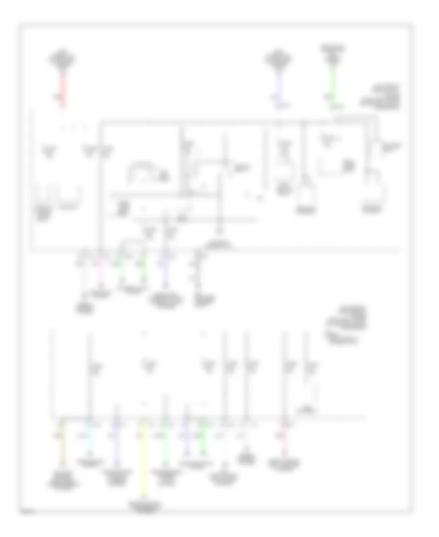 Power Distribution Wiring Diagram (4 of 4) for Infiniti JX35 2013