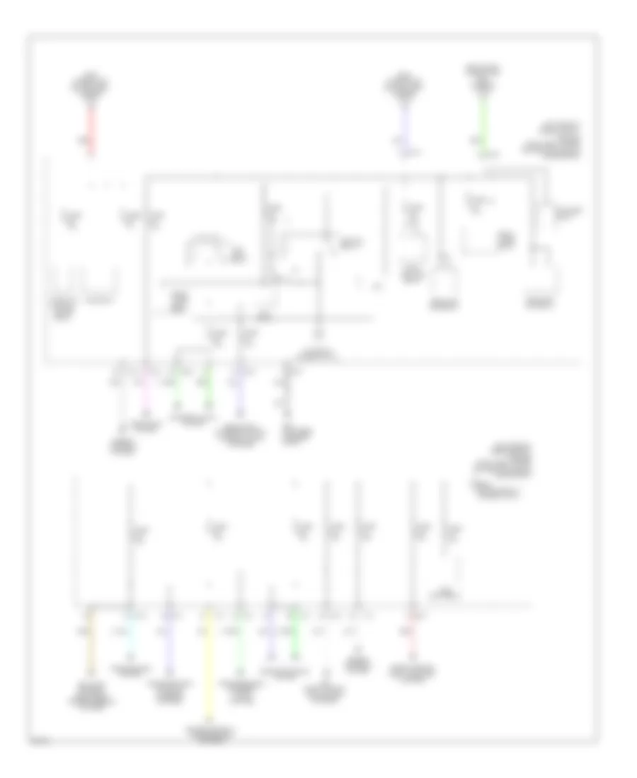 Power Distribution Wiring Diagram 4 of 4 for Infiniti JX35 2013