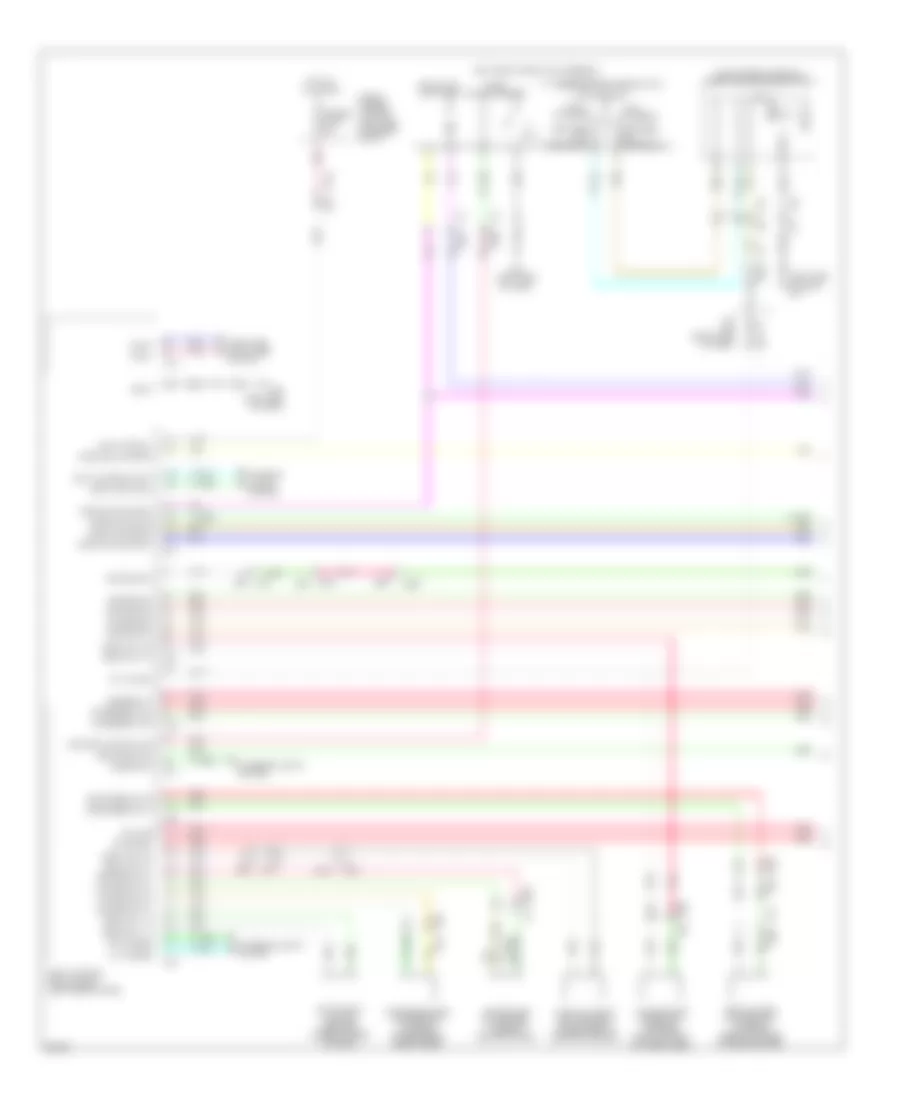 Power Door Locks Wiring Diagram 1 of 4 for Infiniti JX35 2013