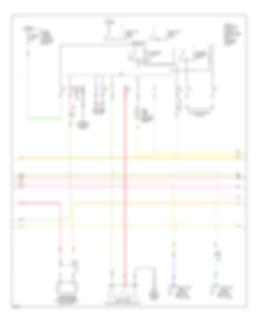 Power Door Locks Wiring Diagram 3 of 4 for Infiniti JX35 2013