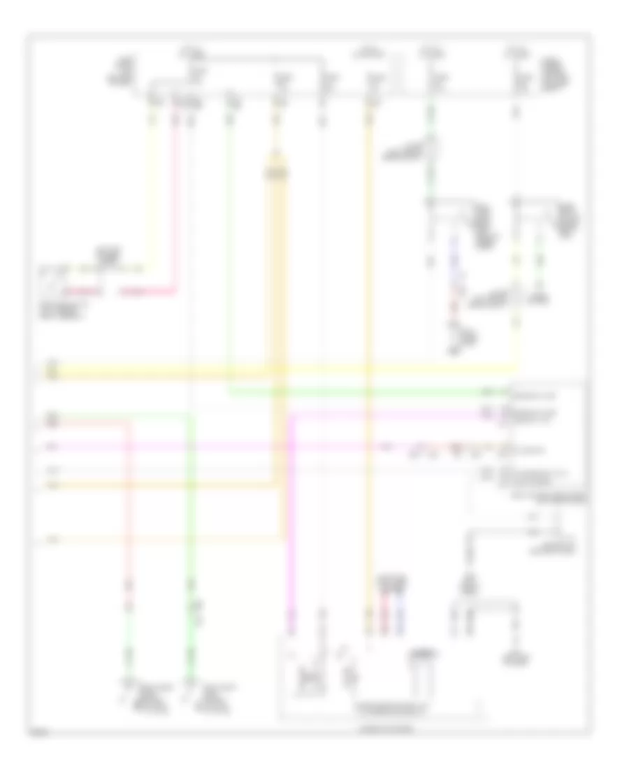 Power Door Locks Wiring Diagram 4 of 4 for Infiniti JX35 2013