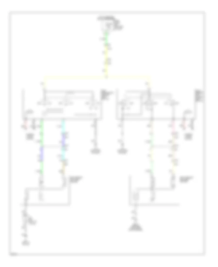 Heated Seats Wiring Diagram (2 of 2) for Infiniti JX35 2013