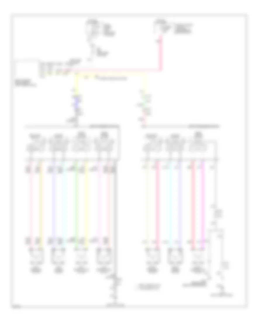 Power Seats Wiring Diagram for Infiniti JX35 2013