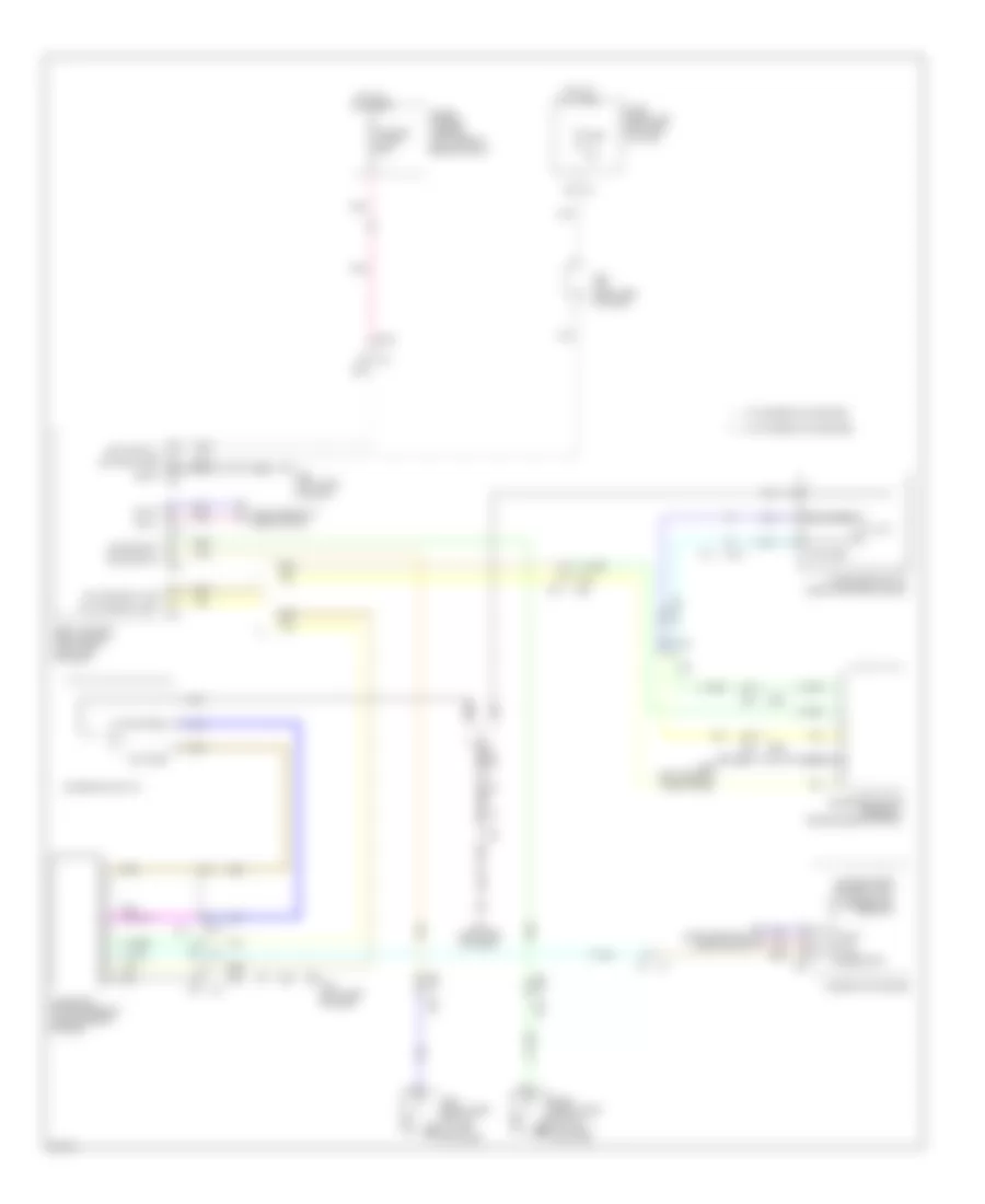 Power Top Sunroof Wiring Diagram for Infiniti JX35 2013