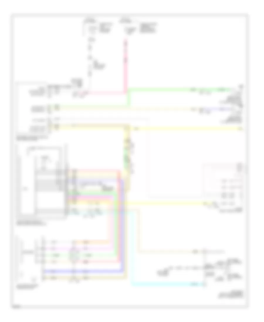 Power Windows Wiring Diagram 1 of 2 for Infiniti JX35 2013