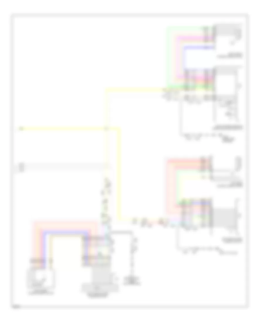 Power Windows Wiring Diagram 2 of 2 for Infiniti JX35 2013
