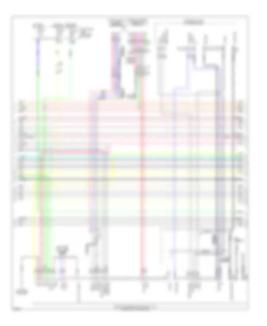 Radio Wiring Diagram, Bose without Surround Sound (2 of 10) for Infiniti JX35 2013