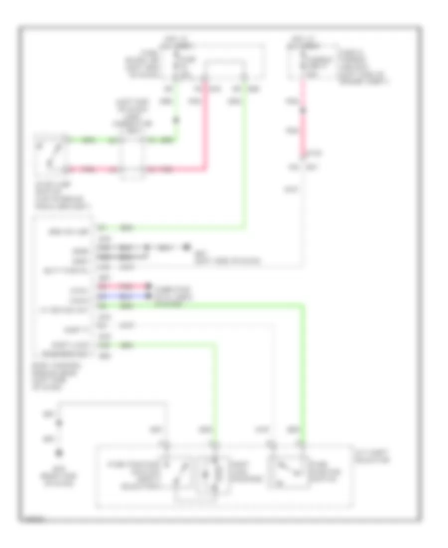 Shift Interlock Wiring Diagram for Infiniti JX35 2013
