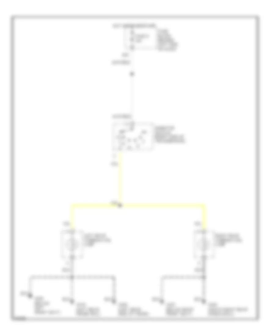 Back up Lamps Wiring Diagram for Infiniti QX4 1997