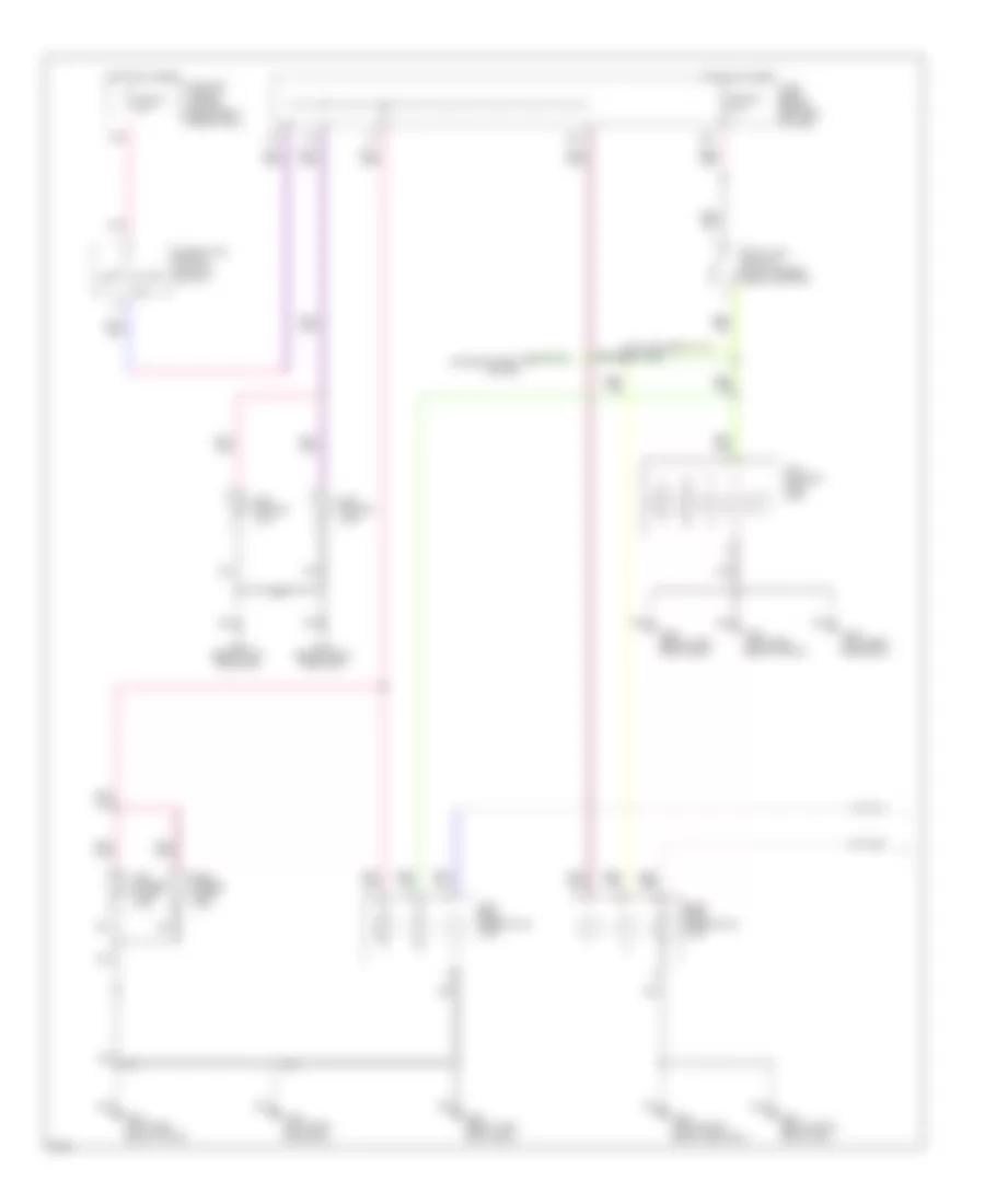 Exterior Lamps Wiring Diagram 1 of 2 for Infiniti QX4 1997