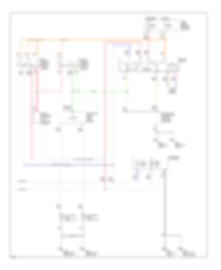 Exterior Lamps Wiring Diagram 2 of 2 for Infiniti QX4 1997