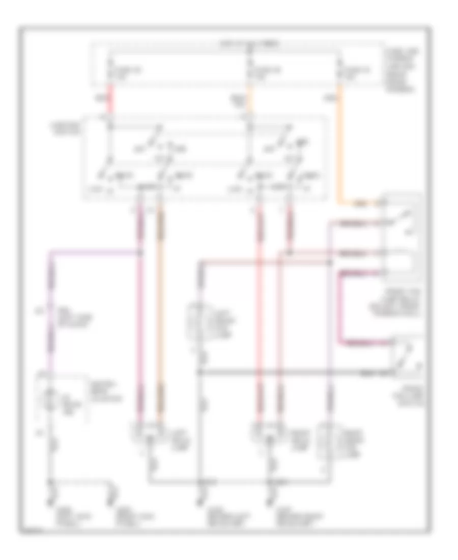 Headlight Wiring Diagram, without DRL for Infiniti QX4 1997