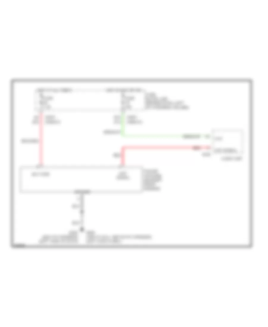 Power Antenna Wiring Diagram for Infiniti QX4 1997