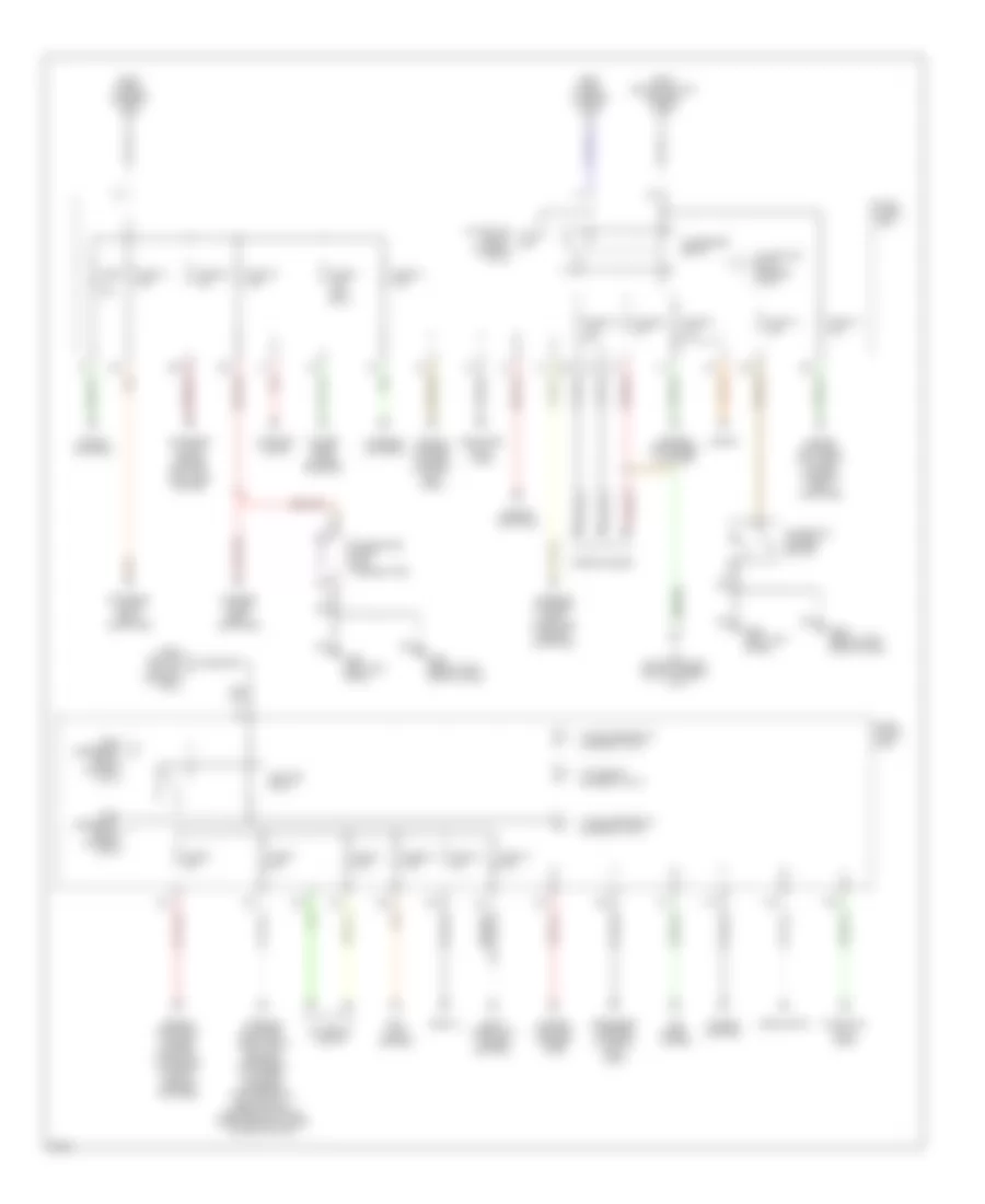 Power Distribution Wiring Diagram 2 of 3 for Infiniti QX4 1997