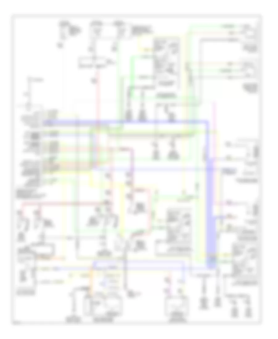 Power Door Lock Wiring Diagram for Infiniti QX4 1997