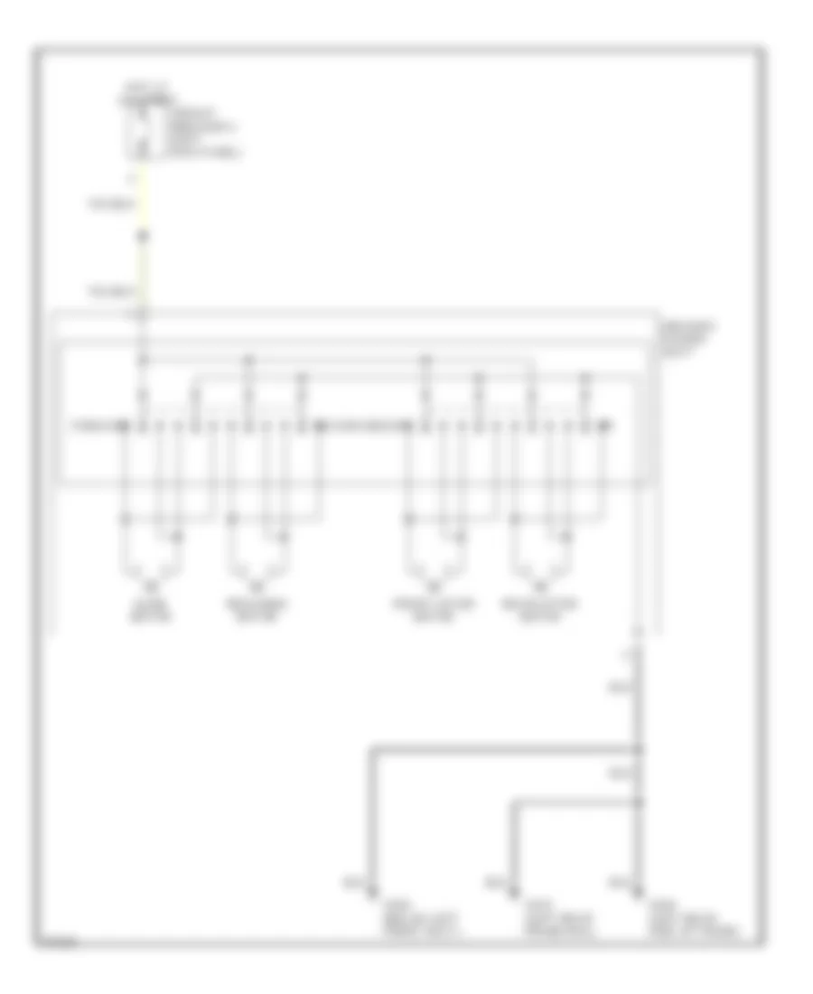 Driver Power Seat Wiring Diagram for Infiniti QX4 1997