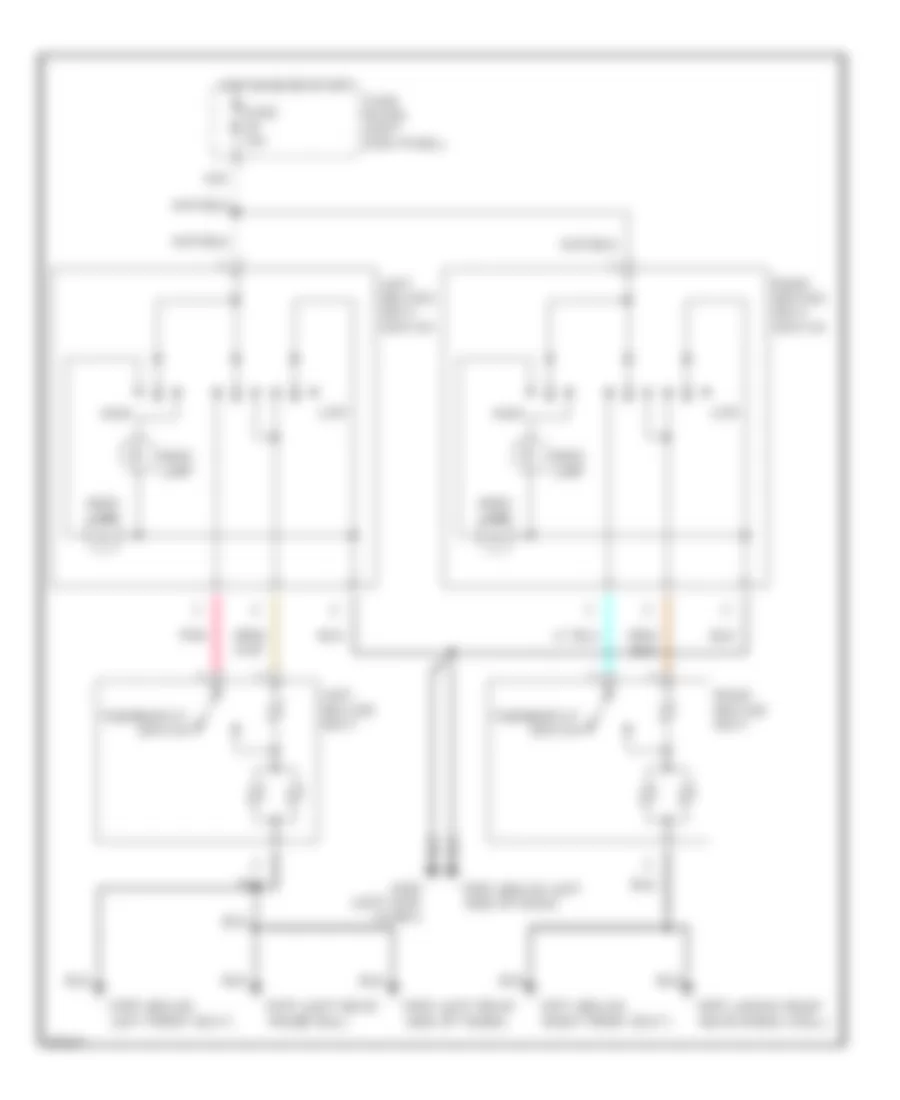 Heated Seats Wiring Diagram for Infiniti QX4 1997