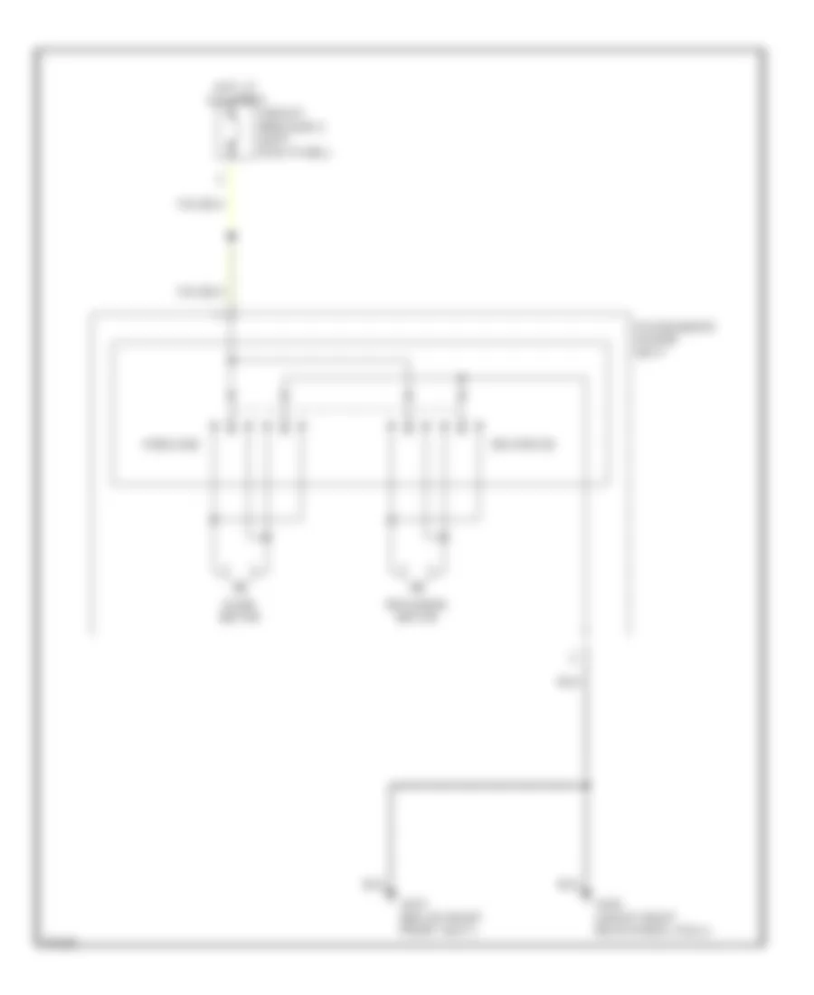 Passengers Power Seat Wiring Diagram for Infiniti QX4 1997