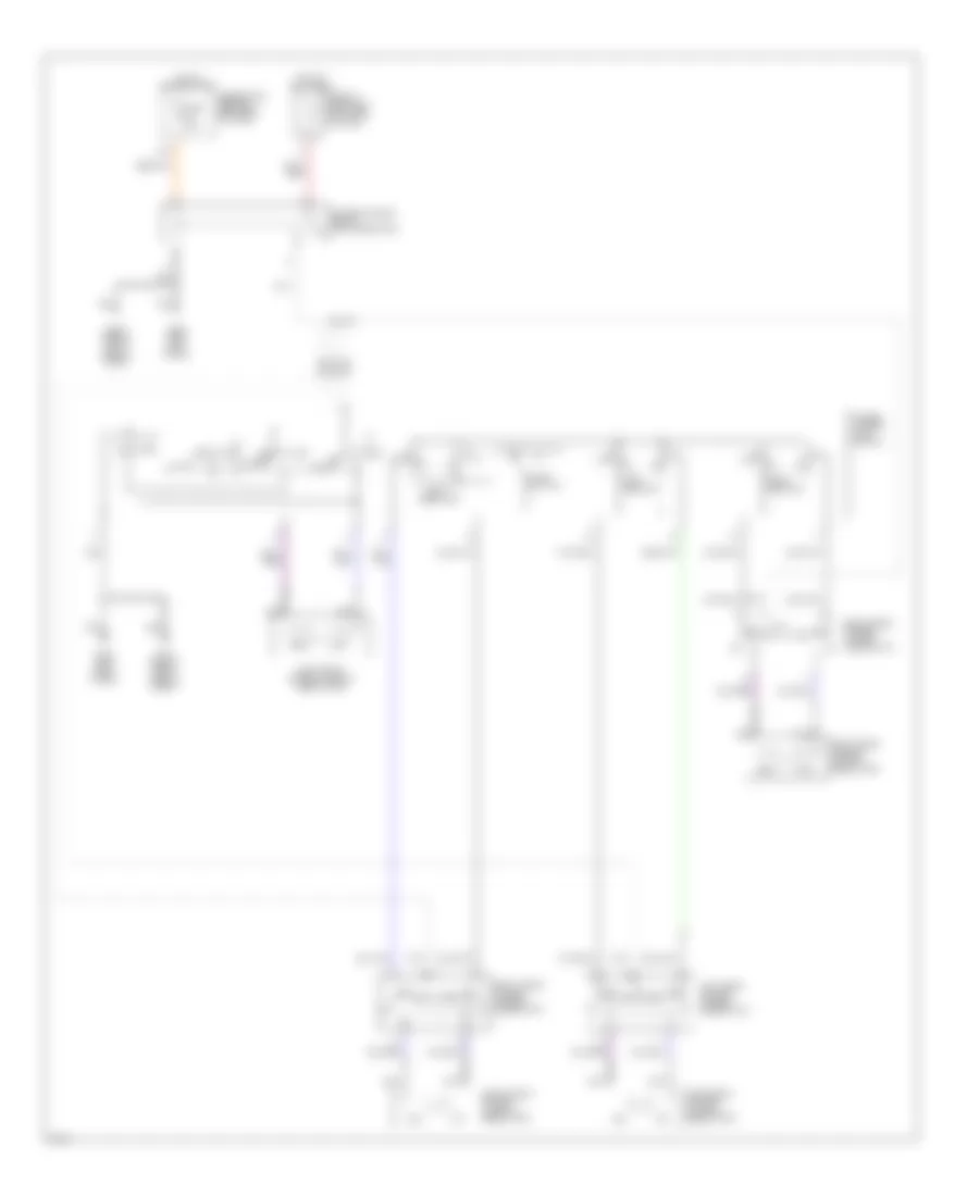 Power Window Wiring Diagram for Infiniti QX4 1997