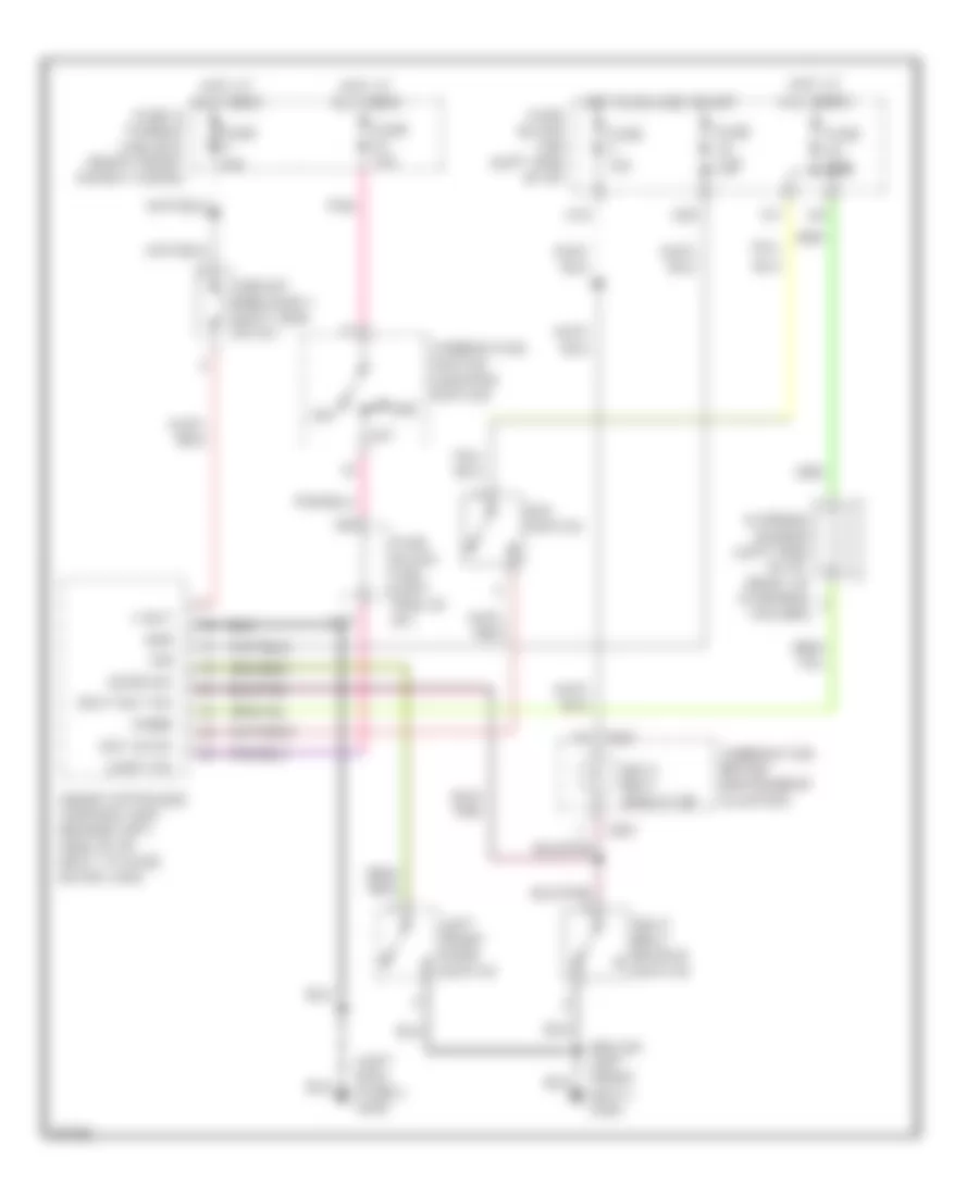 Warning System Wiring Diagrams for Infiniti QX4 1997