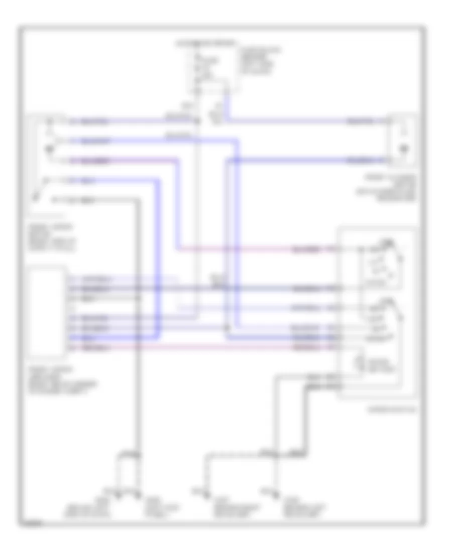 Front Wiper Washer Wiring Diagram for Infiniti QX4 1997