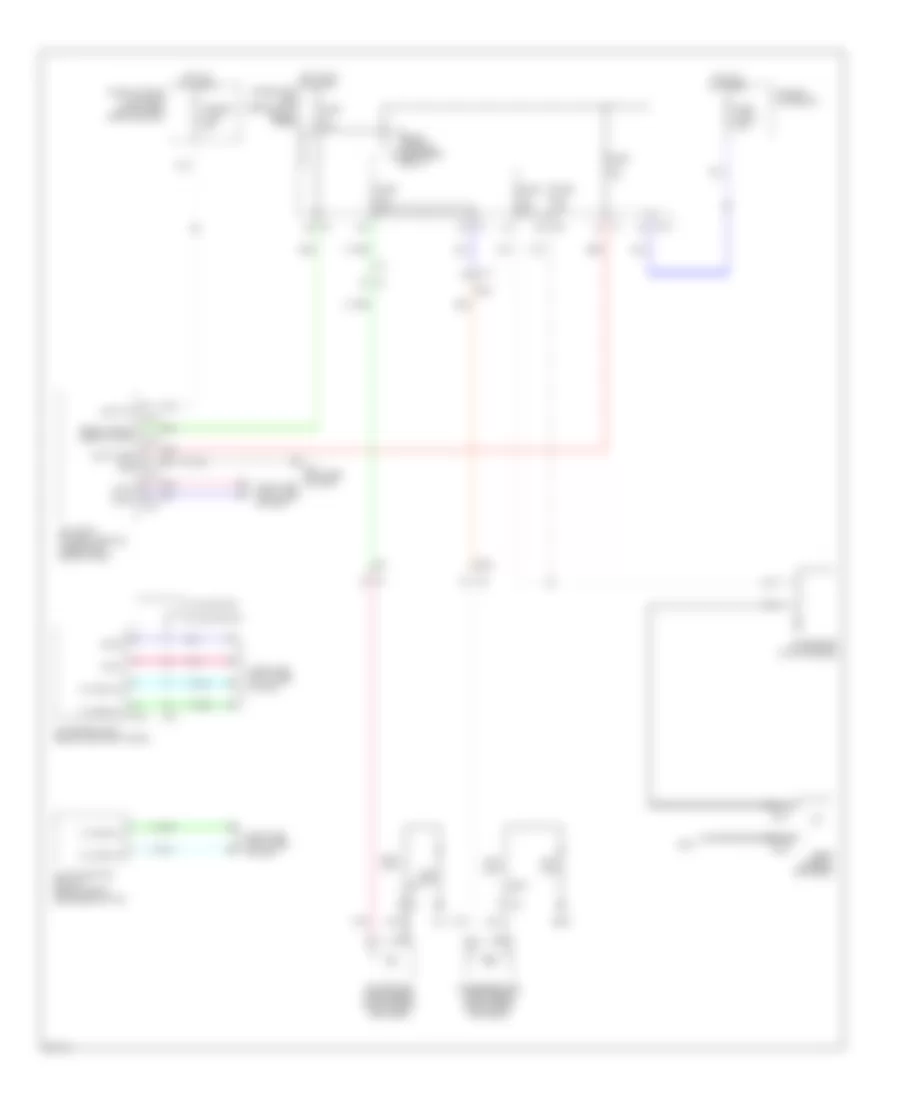 Defoggers Wiring Diagram for Infiniti M35h 2013