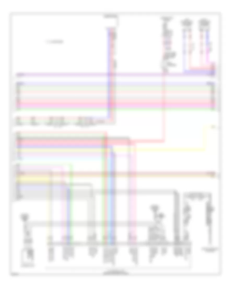 Navigation Wiring Diagram 4 of 5 for Infiniti M35h 2013
