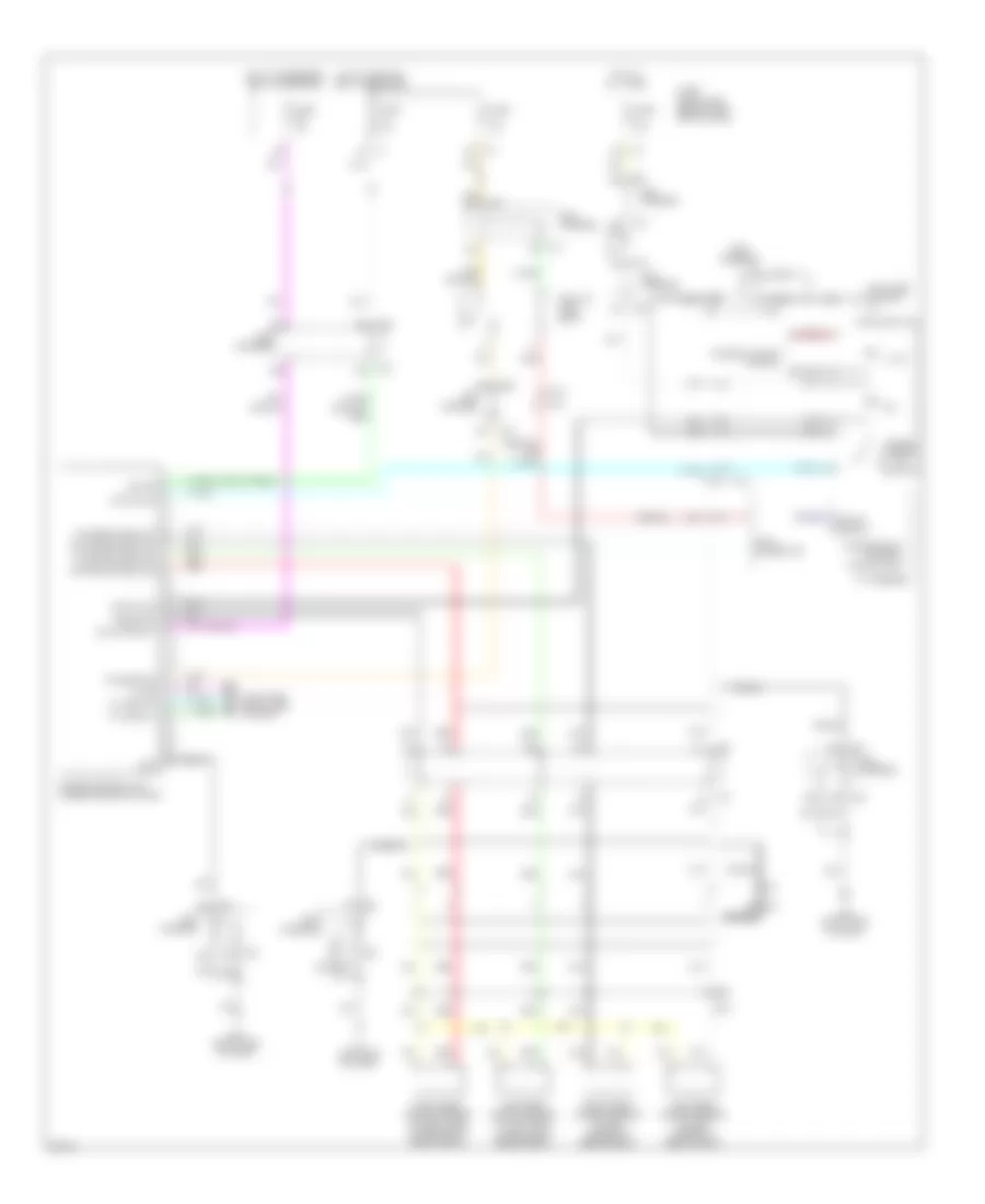 Rear Sonar Wiring Diagram for Infiniti M35h 2013