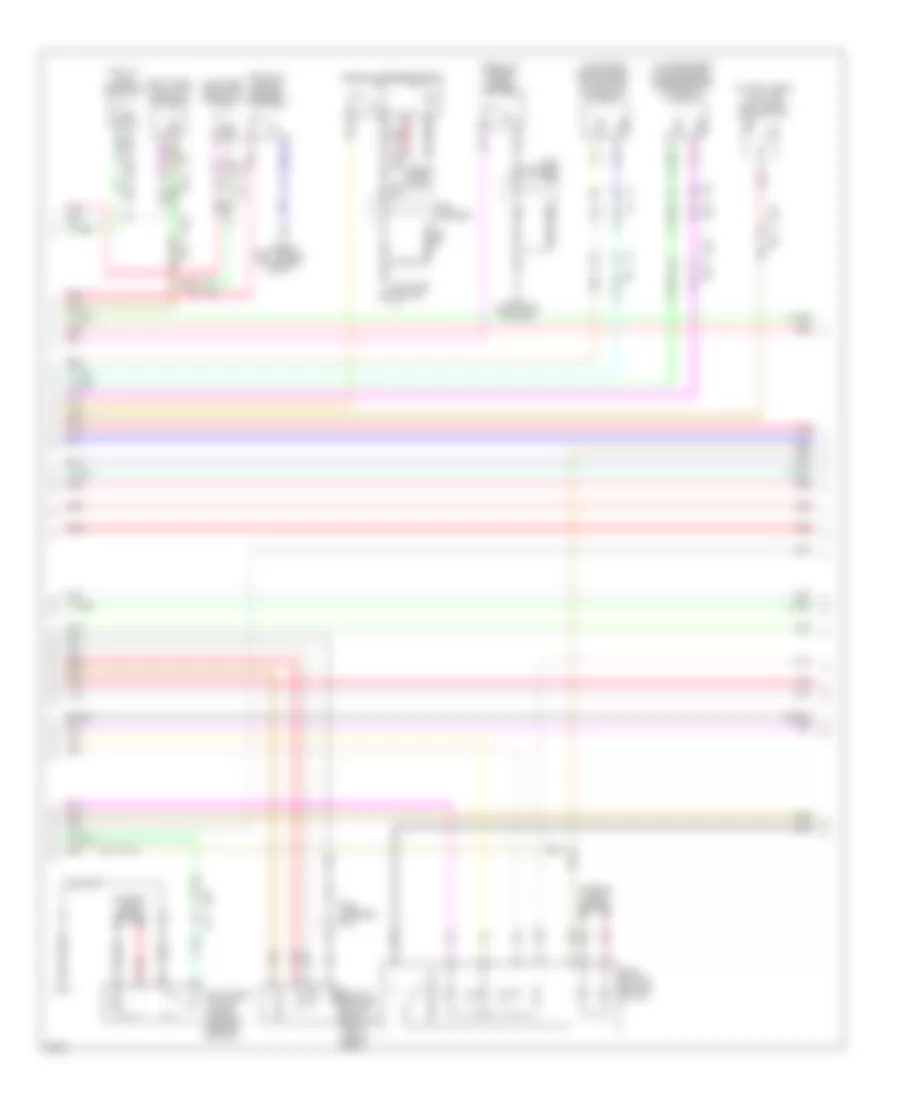 Power Door Locks Wiring Diagram 2 of 4 for Infiniti M35h 2013
