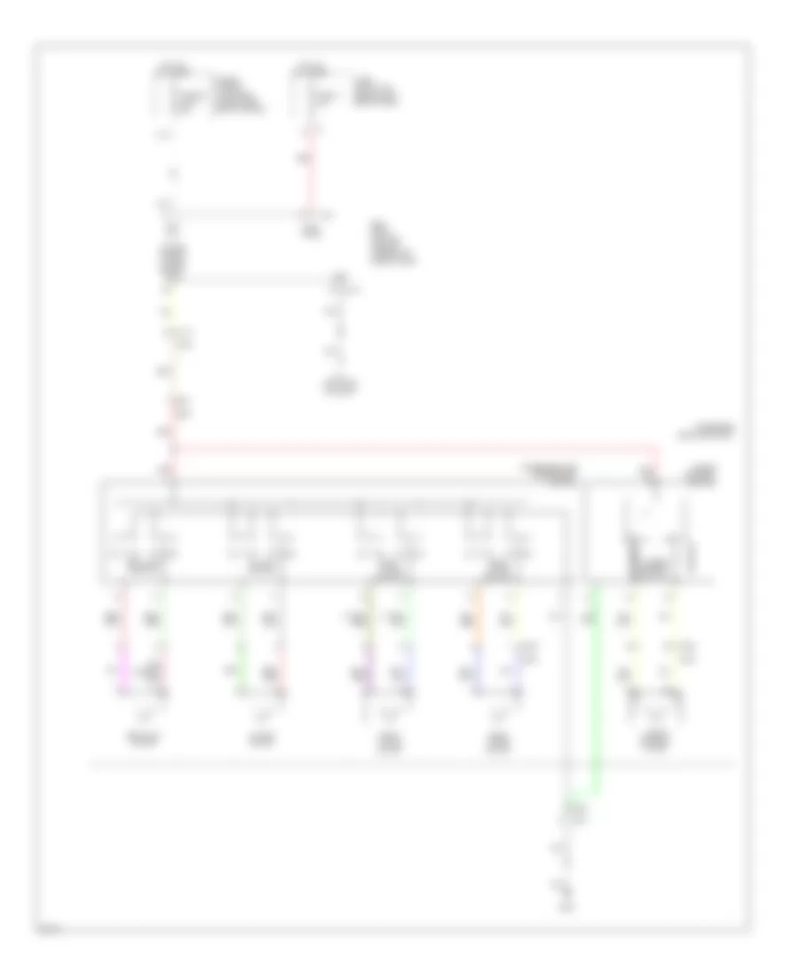 Passenger Power Seat Wiring Diagram for Infiniti M35h 2013