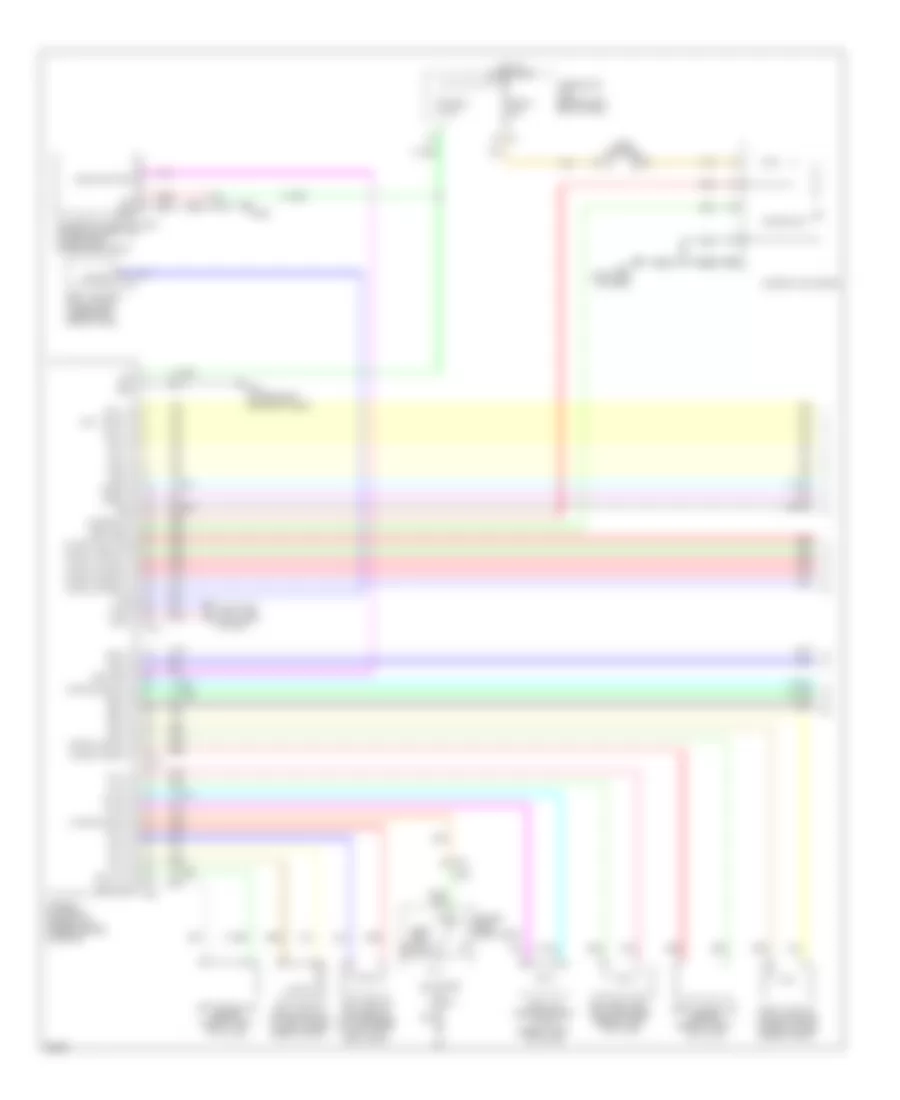 Supplemental Restraints Wiring Diagram 1 of 2 for Infiniti M35h 2013
