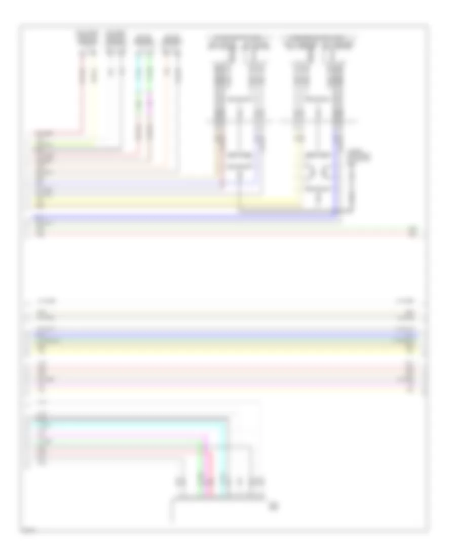 Navigation Wiring Diagram, without Mobile Entertainment System  Bose Surround Audio 5.1 Channel System (4 of 6) for Infiniti M45 2008