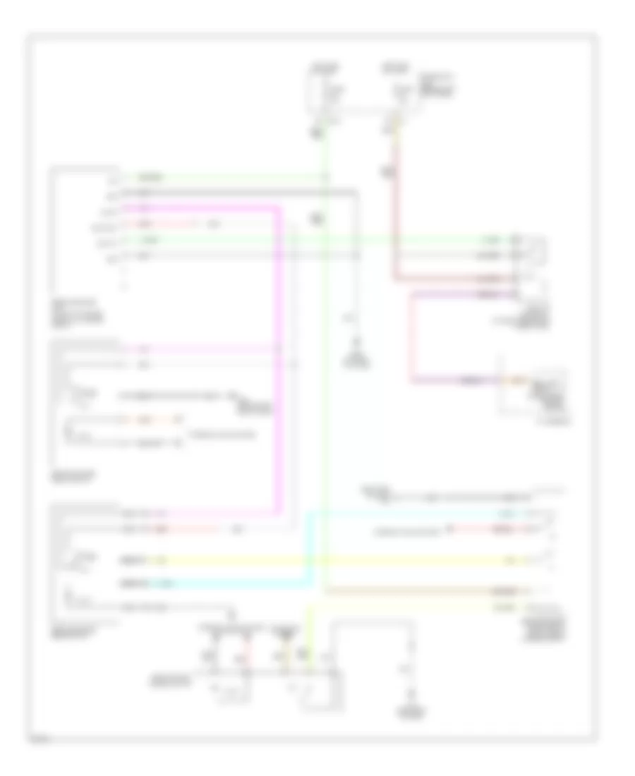 Rear Window Sun Shade Wiring Diagram for Infiniti M45 2008