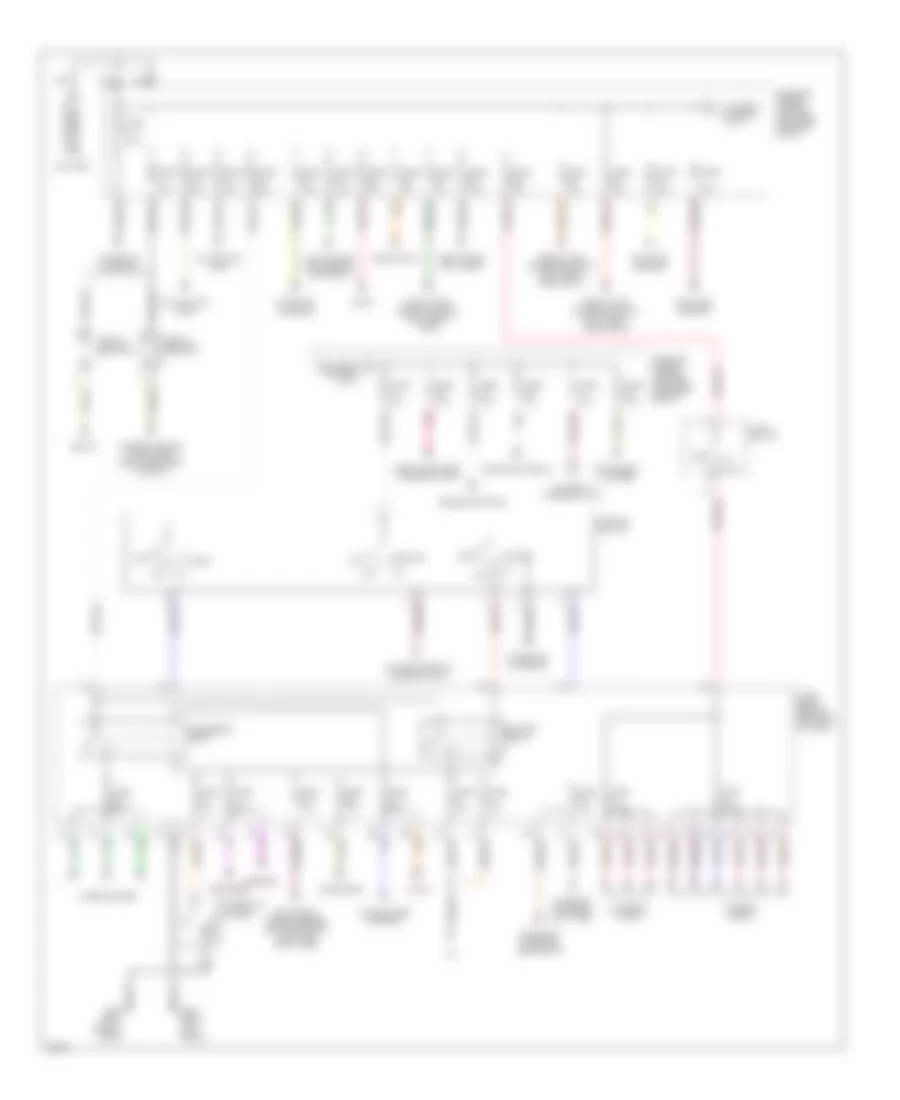 Power Distribution Wiring Diagram 1 of 2 for Infiniti I30 1998