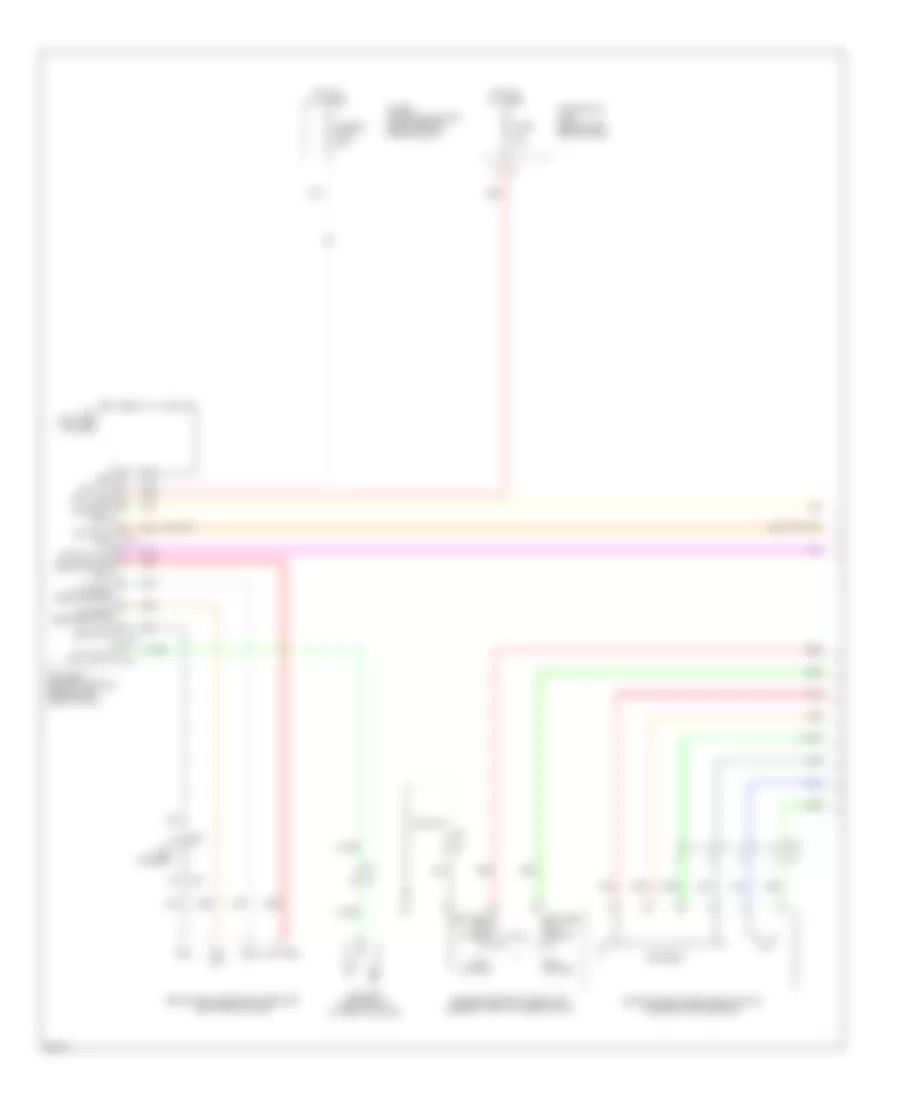 Power Windows Wiring Diagram 1 of 2 for Infiniti M37 2013