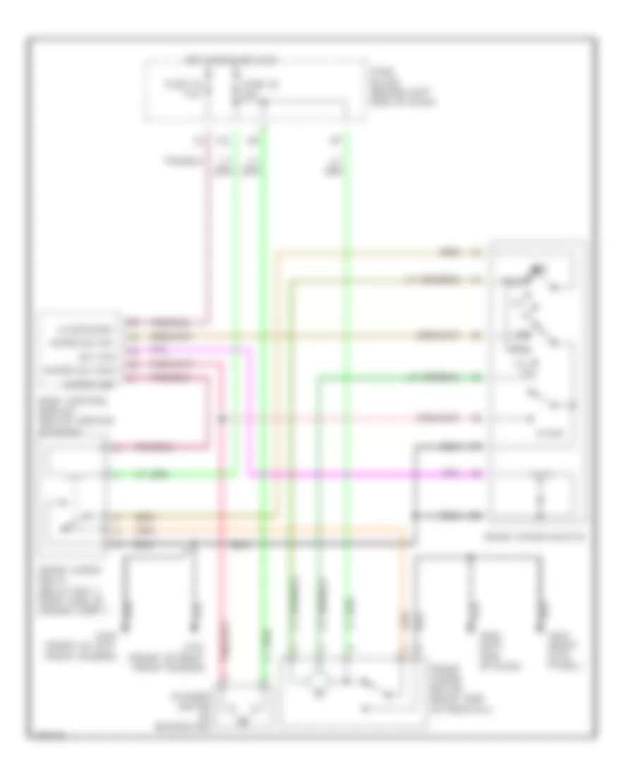 Wiper Washer Wiring Diagram for Infiniti I30 t 1998