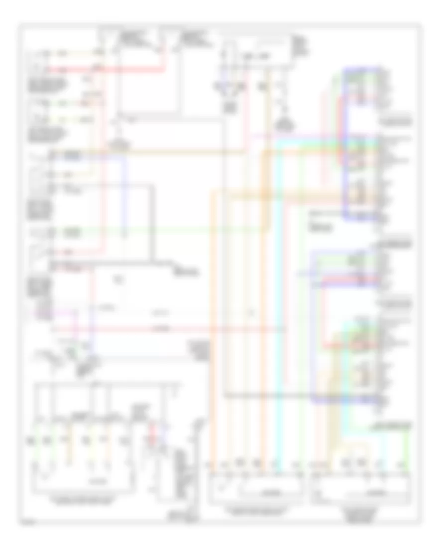 Power Windows Wiring Diagram (2 of 2) for Infiniti QX56 2008