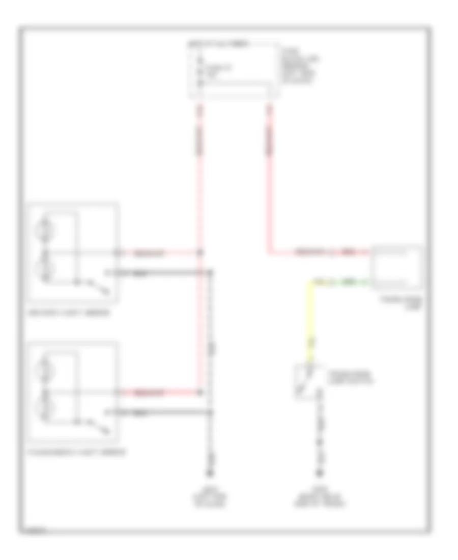 Courtesy Lamps Wiring Diagram 2 of 2 for Infiniti Q45 1998