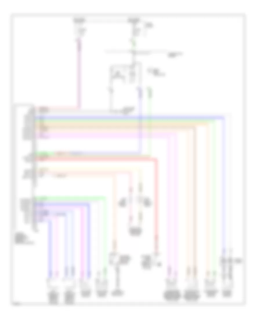 Supplemental Restraint Wiring Diagram for Infiniti Q45 1998