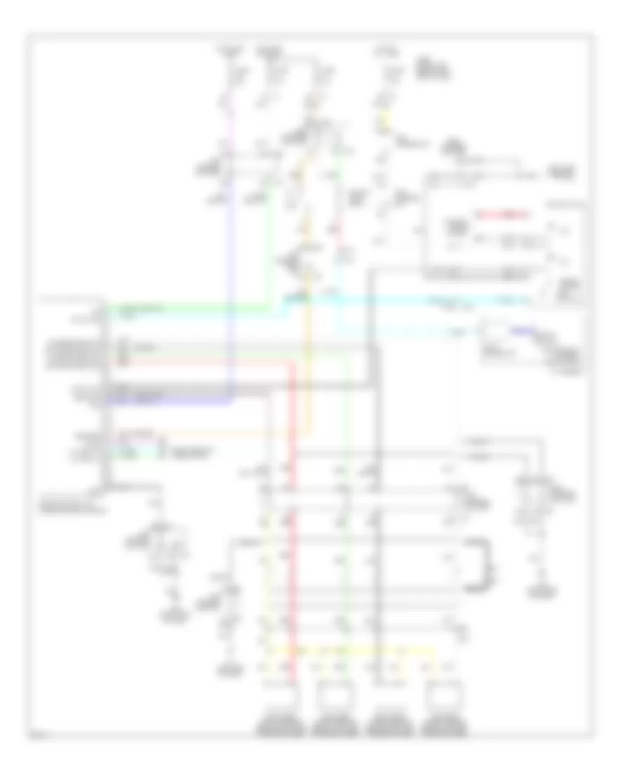 Rear Sonar Wiring Diagram for Infiniti M37 x 2013