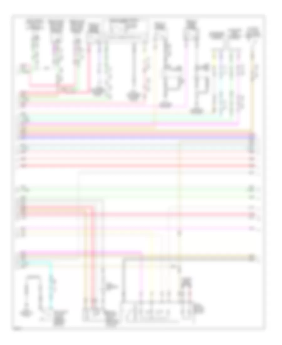 Power Door Locks Wiring Diagram (2 of 4) for Infiniti M37 x 2013