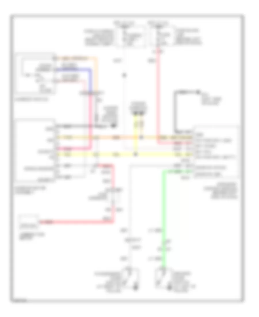 Power TopSunroof Wiring Diagram for Infiniti M37 x 2013