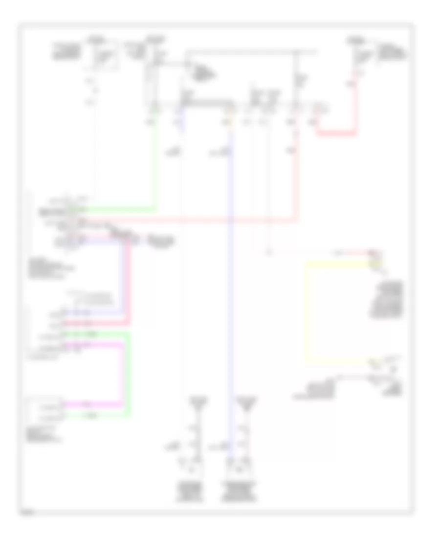 Defoggers Wiring Diagram for Infiniti EX35 2009