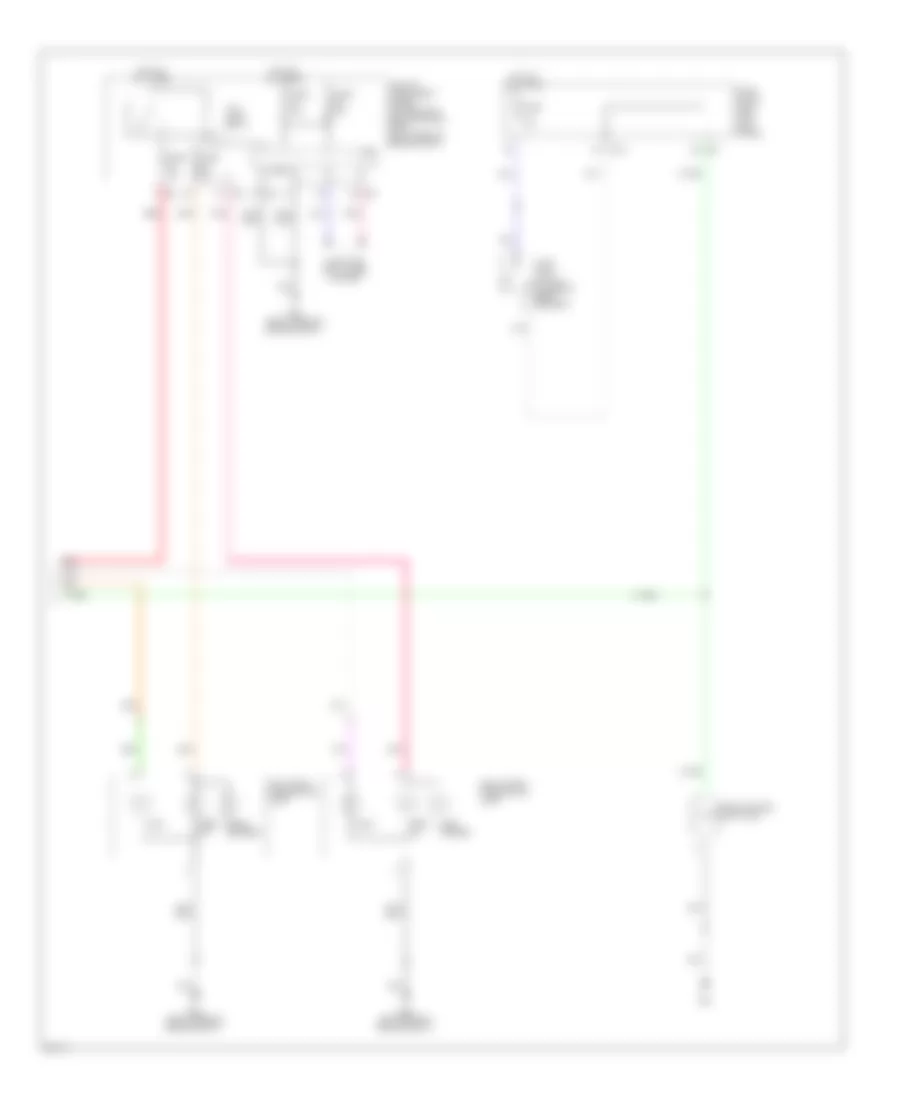 Exterior Lamps Wiring Diagram 2 of 2 for Infiniti EX35 2009