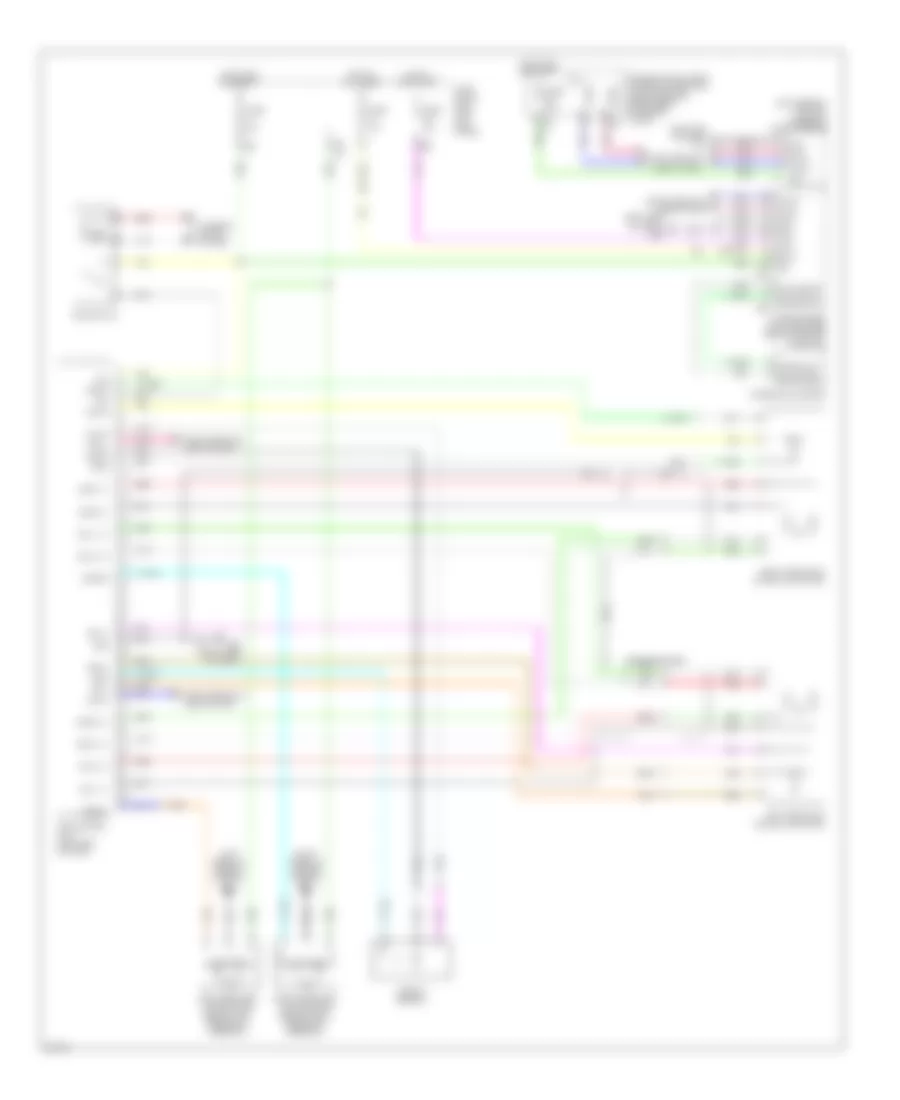 Adaptive Front Lighting Wiring Diagram for Infiniti EX35 2009