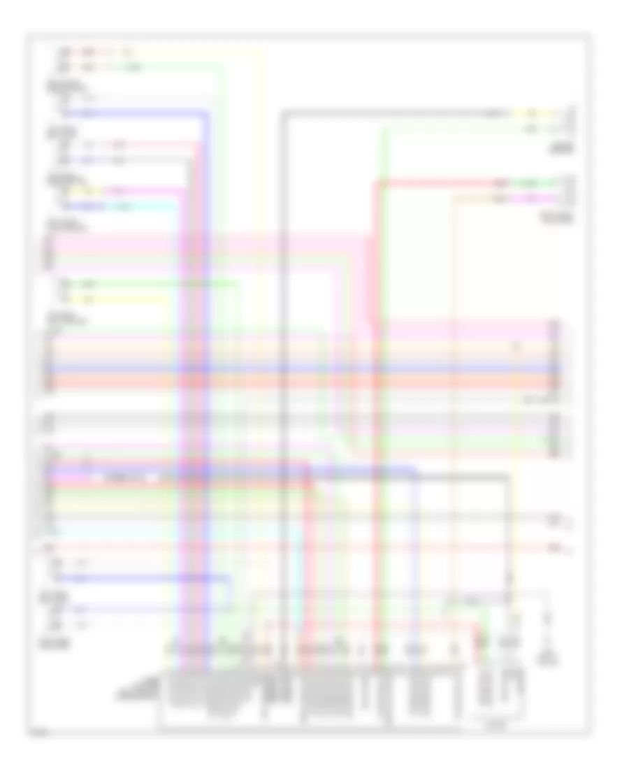 Navigation Wiring Diagram, Bose with Around View Monitor (2 of 5) for Infiniti EX35 2009