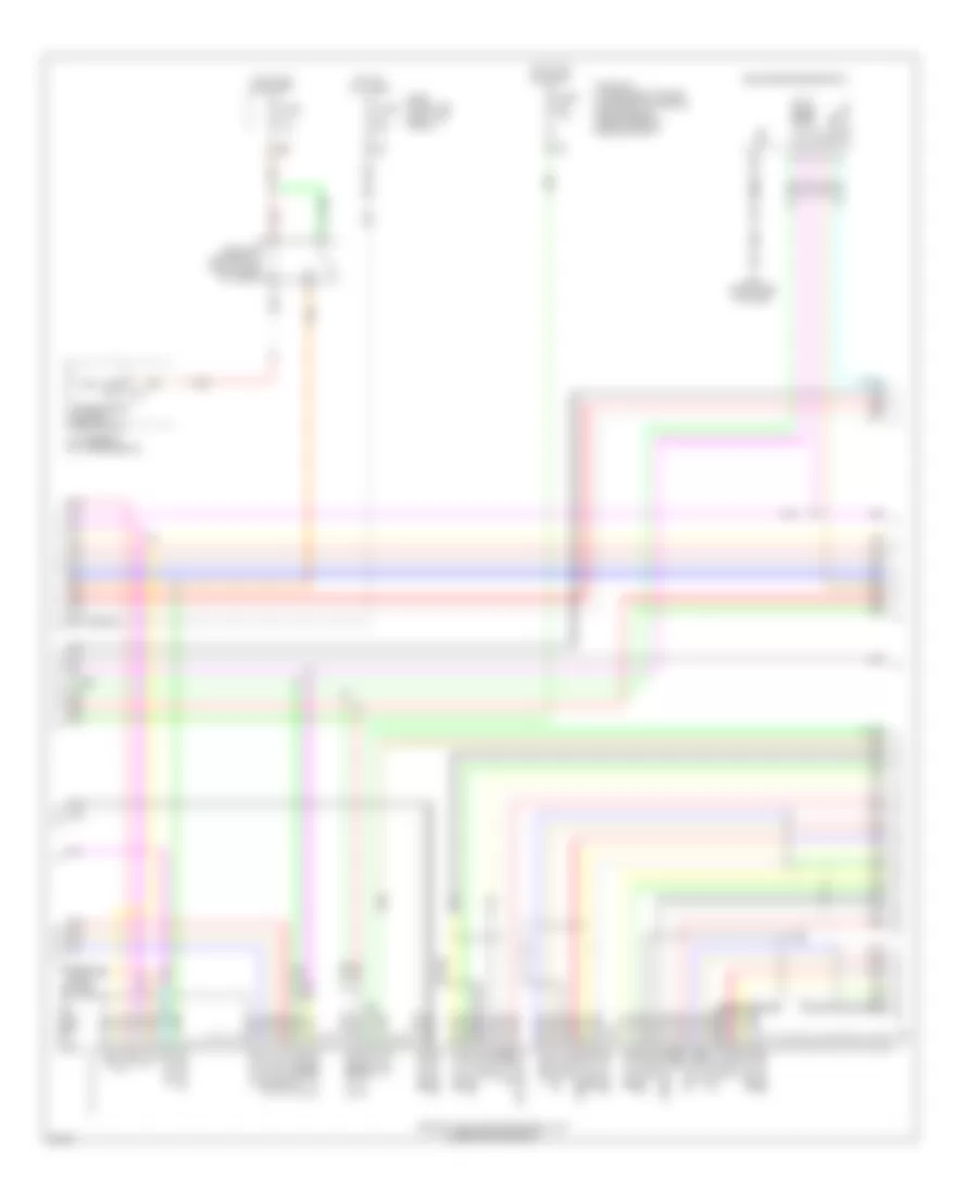 Navigation Wiring Diagram, Bose with Around View Monitor (4 of 5) for Infiniti EX35 2009